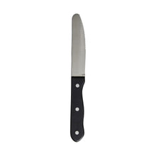 Load image into Gallery viewer, Steelite Folio Whitfield Rounded Serrated Blade - Pom Black Handle W/Rivets