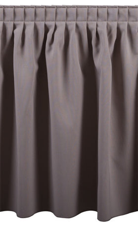 Plisse pleat table skirting