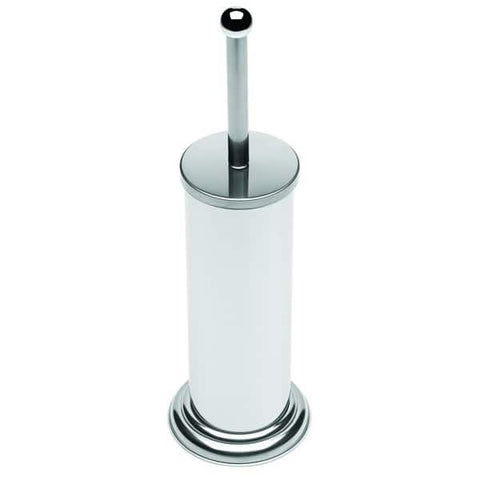 Toilet brush holder - white/chrome