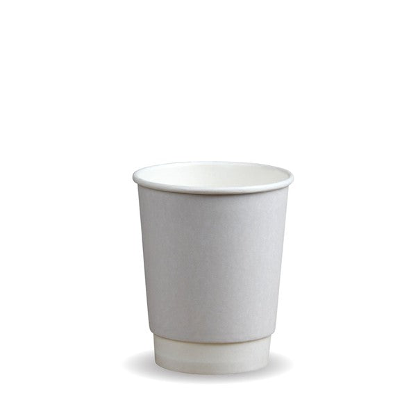 Double Wall Hot Cups - White - 8oz - (500)