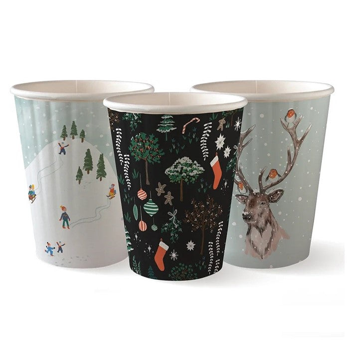 Christmas Series Double Wall Hot Cups - 12oz (500)