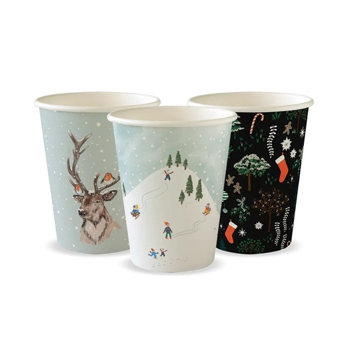 Christmas Series Double Wall Hot Cups - 8oz (500)