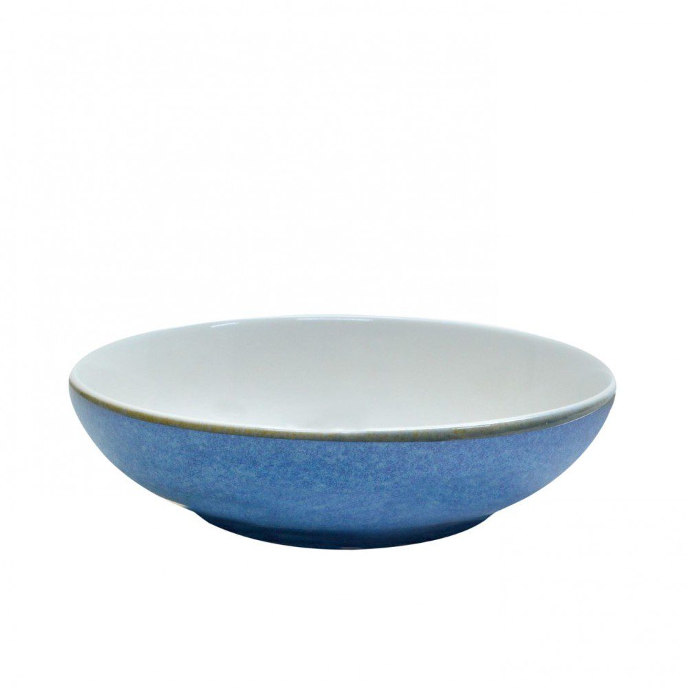 Sango Java Decorated Salad Bowl Horizon Blue 22.5cm 9