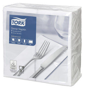 Tork White 39cm Dinner Napkins