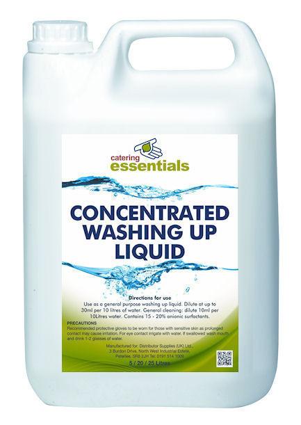Catering Essentials Washing Up Liquid Concentrated 20% (5 Litre)