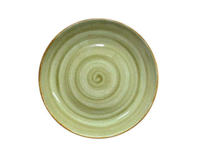 Sango Java Decorated Coupe Plate Meadow Green