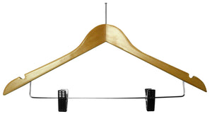 Light wood security fix skirt clips hanger (50) Code H3 - 70p each