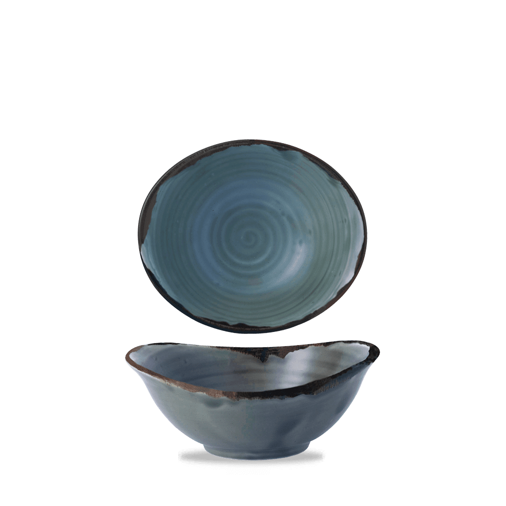 Dudson Harvest Blue Deep Bowl 17.4cm/16.5oz (12)