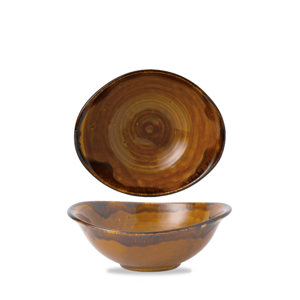 Dudson Harvest Brown Deep Bowl 174mm/16.5oz (6)