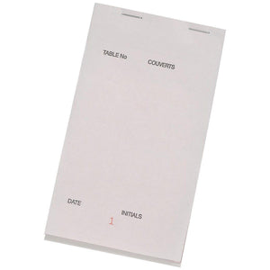 Waitress Rder Form Pads Catering Essentials Triplicate Waiter/Waitress Pad 60gsm NCR (100)