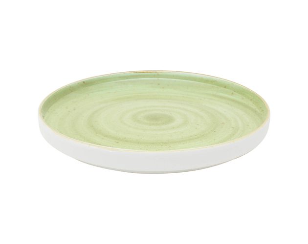 Sango Java Decorated Kaden Low Presentation Plate Meadow Green