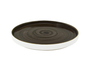 Sango Java Decorated Kaden Low Presentation Plate Woodland Brown