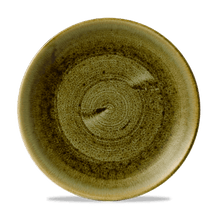 Load image into Gallery viewer, Churchill Stonecast Plume Olive Coupe Plate
