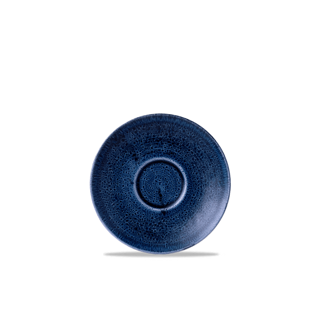 Churchill Stonecast Plume Ultramarine Saucer