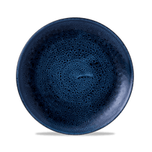Load image into Gallery viewer, Churchill Stonecast Plume Ultramarine Coupe Plate
