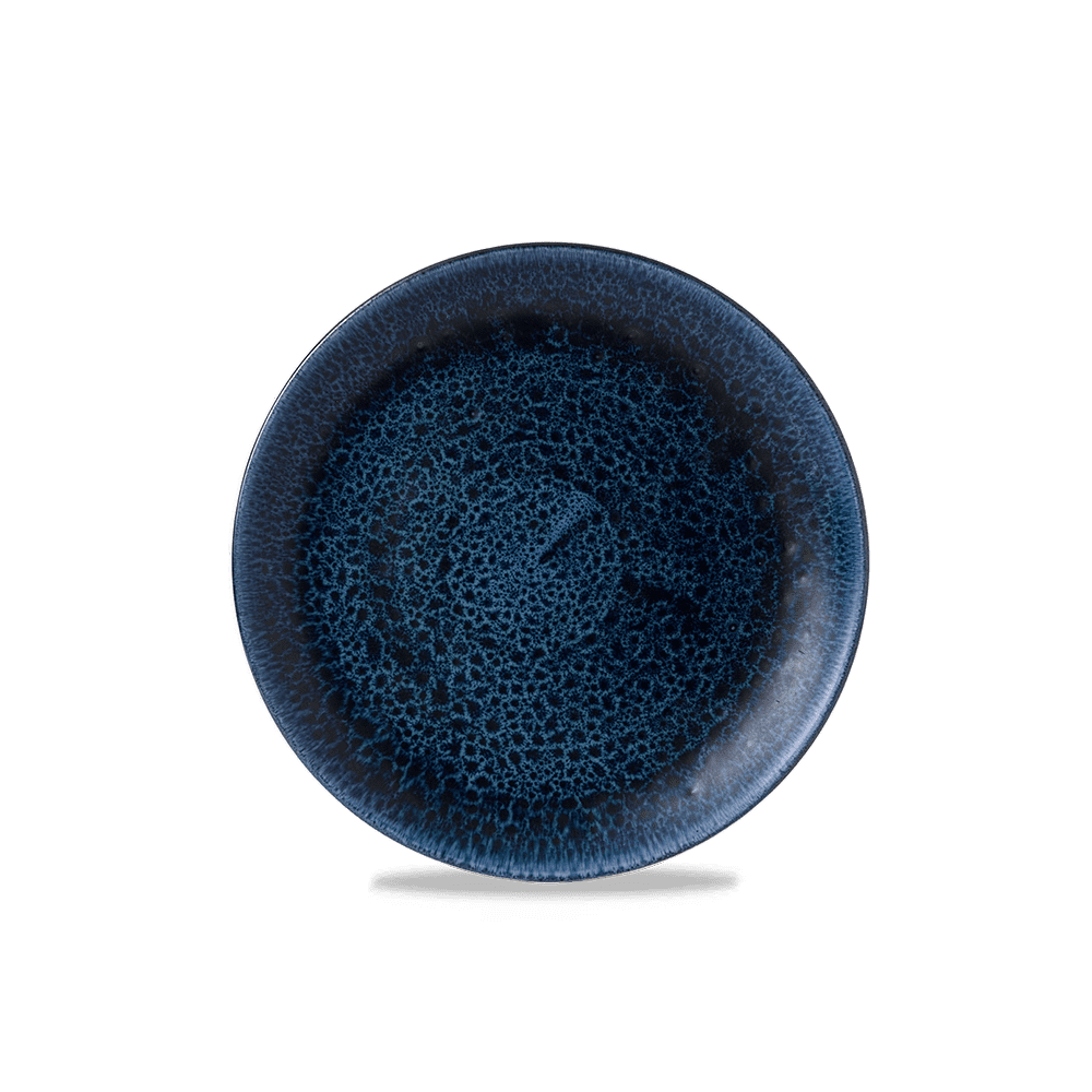 Churchill Stonecast Plume Ultramarine Coupe Plate
