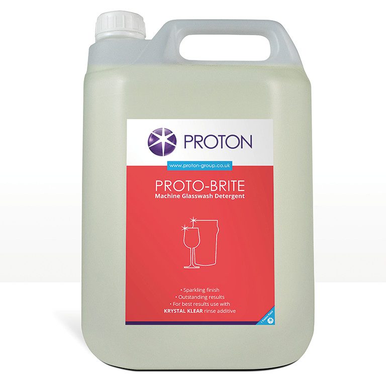 Proton Proto-Brite Glasswash Detergent (5 Litre)