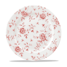 Load image into Gallery viewer, Churchill Rose Chintz Cranberry Plate
