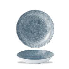 Load image into Gallery viewer, Churchill Raku Topaz Blue Coupe Bowl
