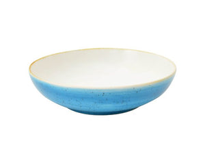 Sango Java Decorated Salad Bowl Aqua Blue 22.5cm/9" (6)