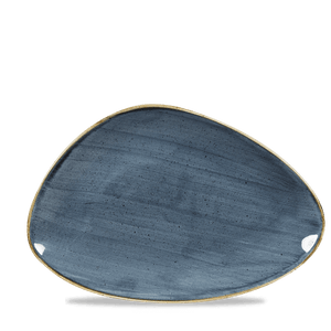 Churchill Stonecast Blueberry Triangle Chefs Plate