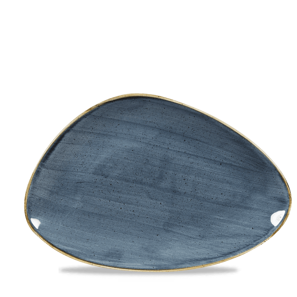 Churchill Stonecast Blueberry Triangle Chefs Plate