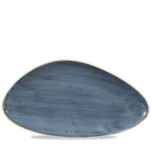 Load image into Gallery viewer, Churchill Stonecast Blueberry Triangle Chefs Plate
