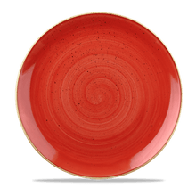 Load image into Gallery viewer, Churchill Stonecast Berry Red Coupe Plate
