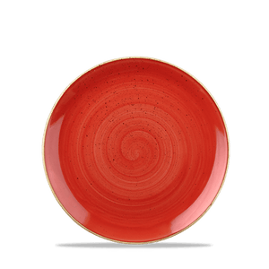 Churchill Stonecast Berry Red Coupe Plate
