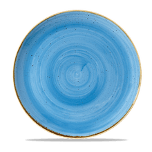 Load image into Gallery viewer, Churchill Stonecast Cornflower Blue Coupe Plate
