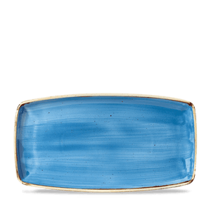 Churchill Stonecast Cornflower Blue Oblong Plate