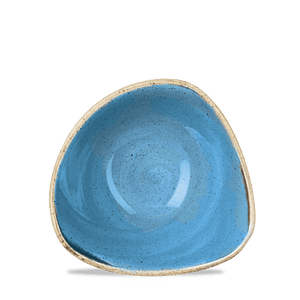 Churchill Stonecast Cornflower Blue Triangle Bowl