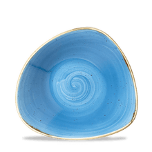 Load image into Gallery viewer, Churchill Stonecast Cornflower Blue Triangle Bowl
