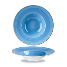 Load image into Gallery viewer, Churchill Stonecast Cornflower Blue Wide Rim Bowl

