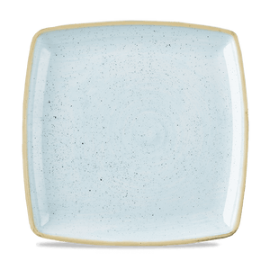 Churchill Stonecast Duck Egg Deep Square Plate 26.8x26.8cm (12)
