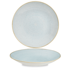 Churchill Stonecast Duck Egg Deep Coupe Plate