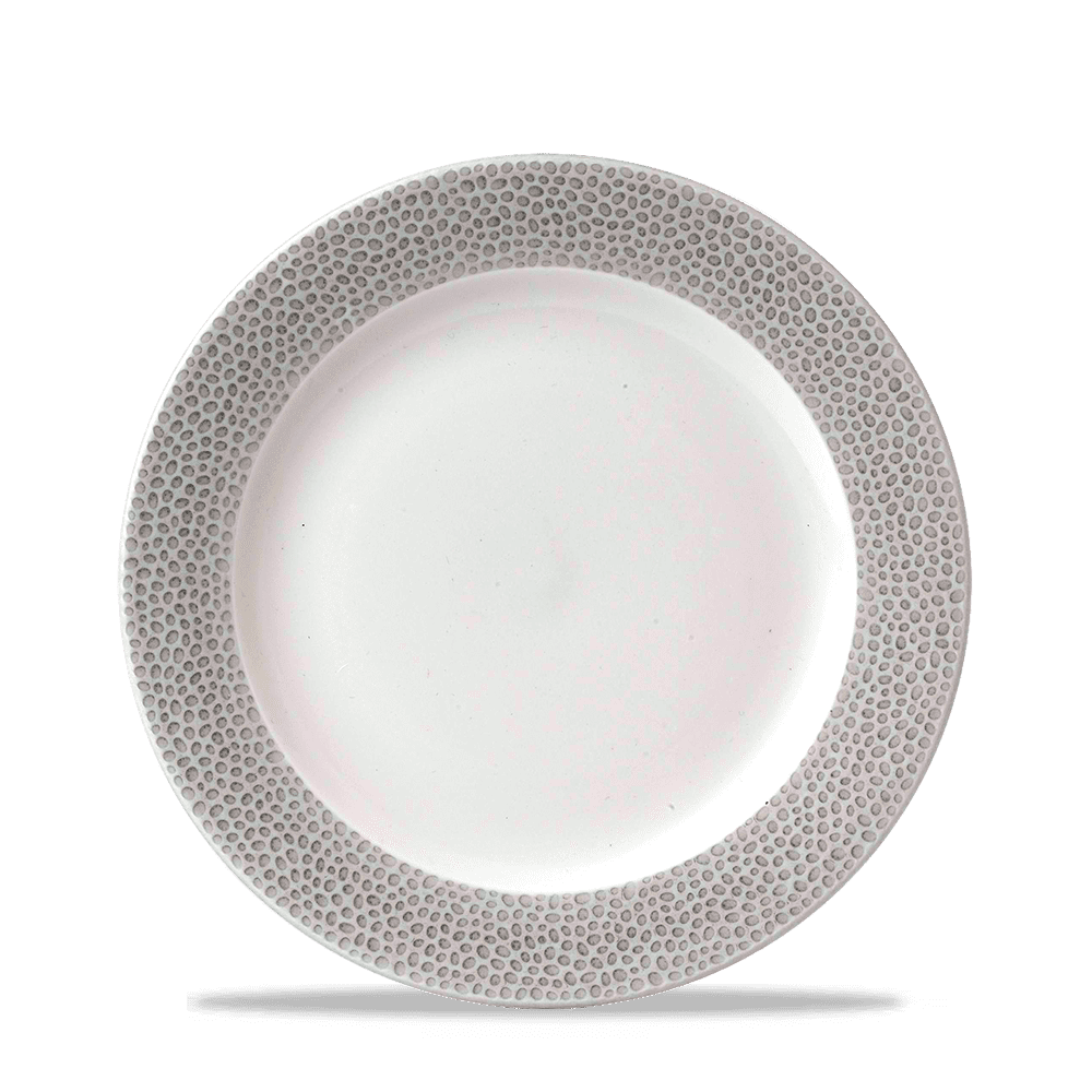 Churchill Isla Spinwash Footed Plate Shale Grey