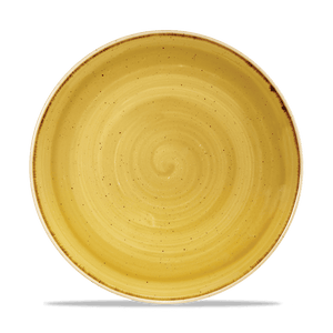 Churchill Stonecast Mustard Coupe Plate