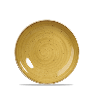 Churchill Stonecast Mustard Coupe Plate
