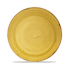 Load image into Gallery viewer, Churchill Stonecast Mustard Coupe Plate
