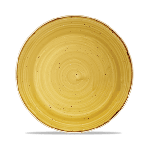 Churchill Stonecast Mustard Coupe Plate