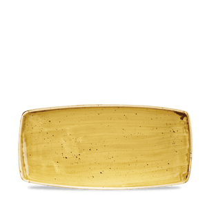 Churchill Stonecast Mustard Oblong Plate