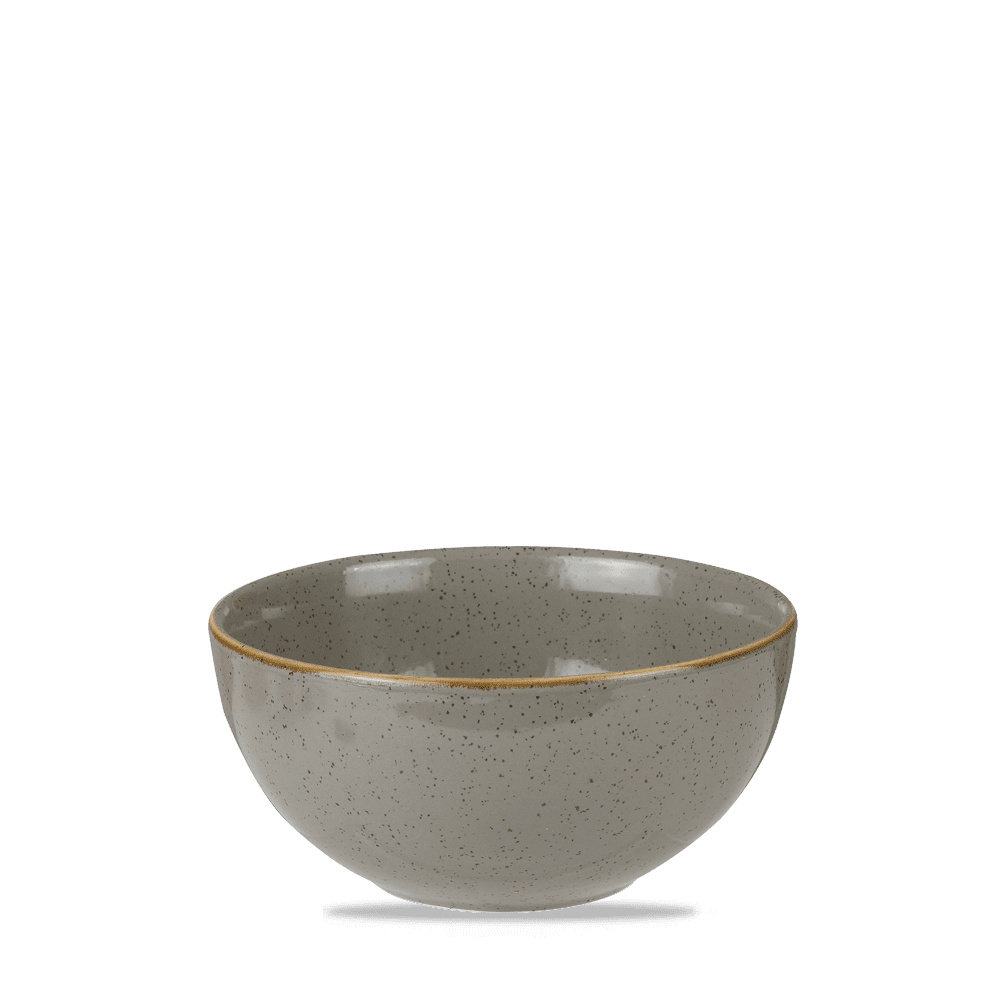 Churchill Stonecast Peppercorn Grey Soup Bowl 13.2x6.3cm (12)