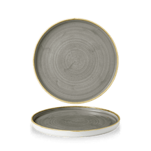 Load image into Gallery viewer, Churchill Stonecast Peppercorn Grey Walled Chefs Plate 21cm (6)
