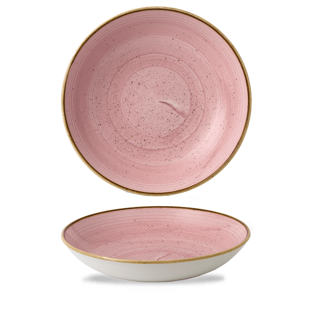 Churchill Stonecast Petal Pink Coupe Bowl 24.8cm (12)