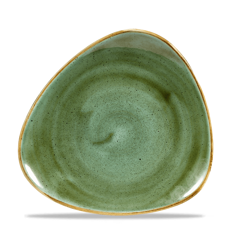 Churchill Stonecast Samphire Green Lotus Plate