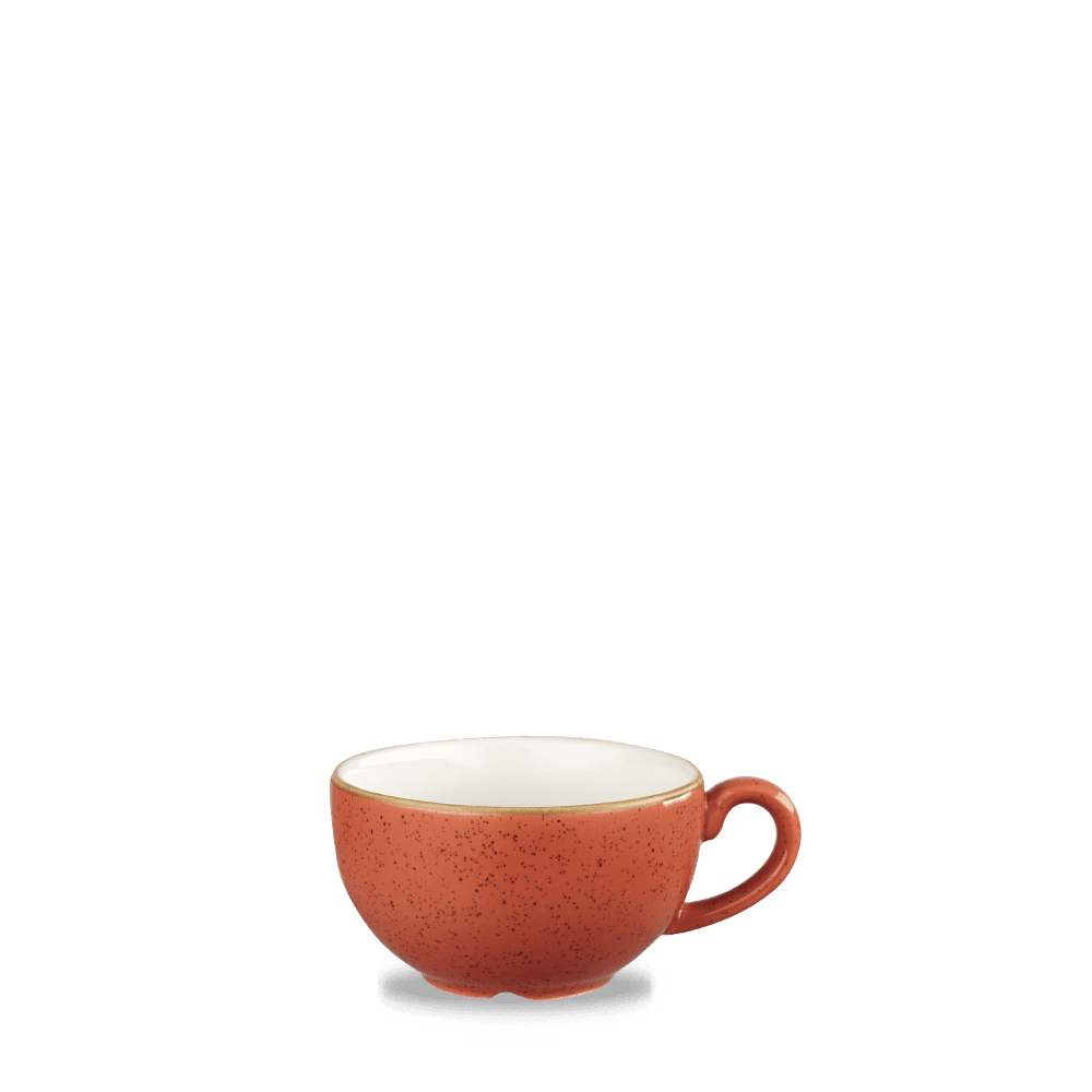 Churchill Stonecast Orange Cappuccino Cup
