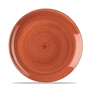 Churchill Stonecast Orange Coupe Plate