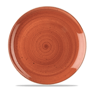 Churchill Stonecast Orange Coupe Plate