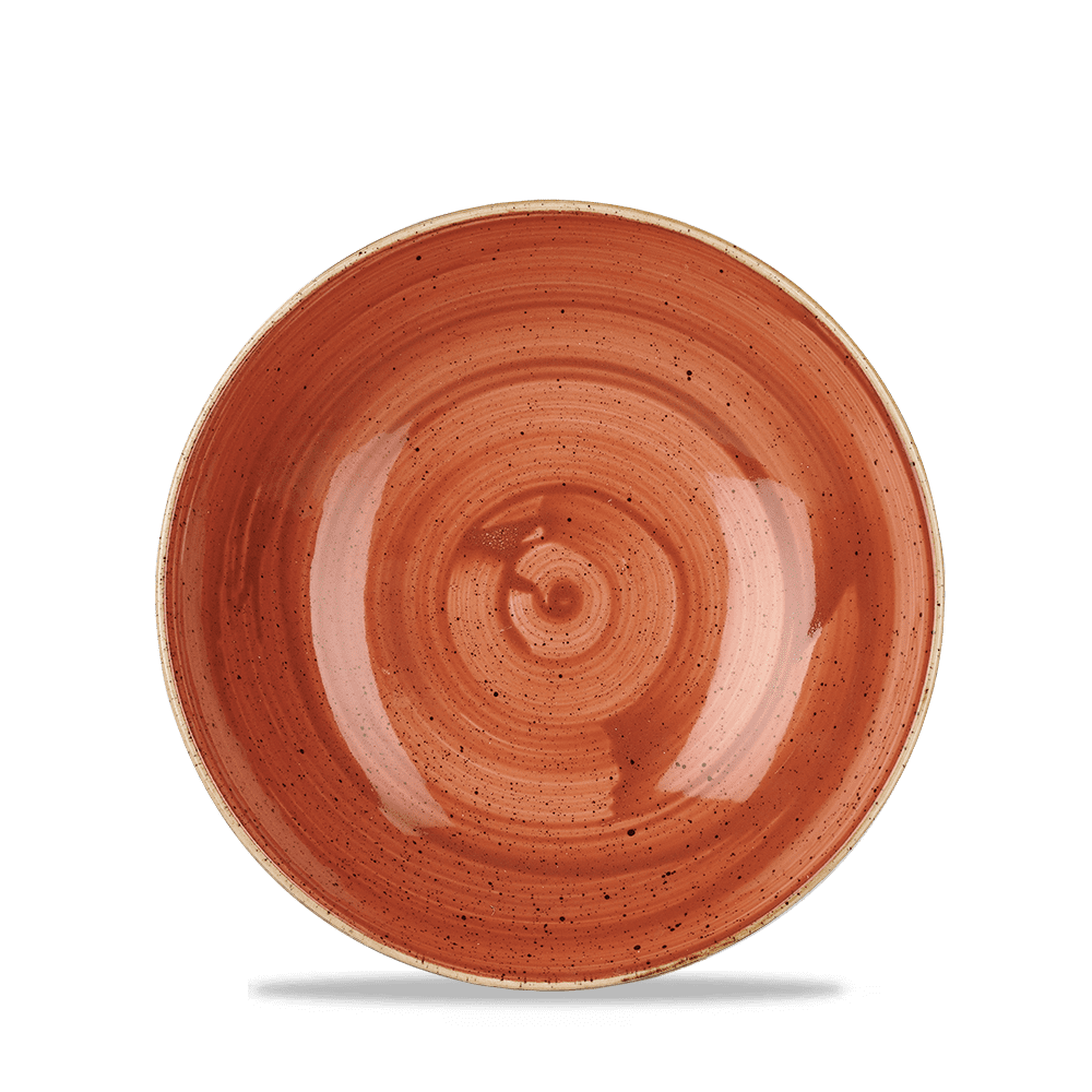 Churchill Stonecast Orange Coupe Bowl